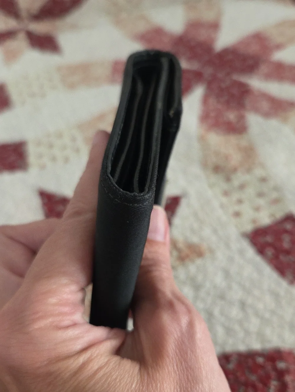 Prada Black Nylon Walley Trifold
